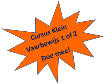 Cursus Klein Vaarbewijs 1 of 2 bij JasperJ Watersport